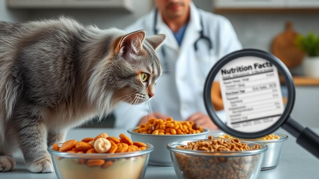 senior cat food selection